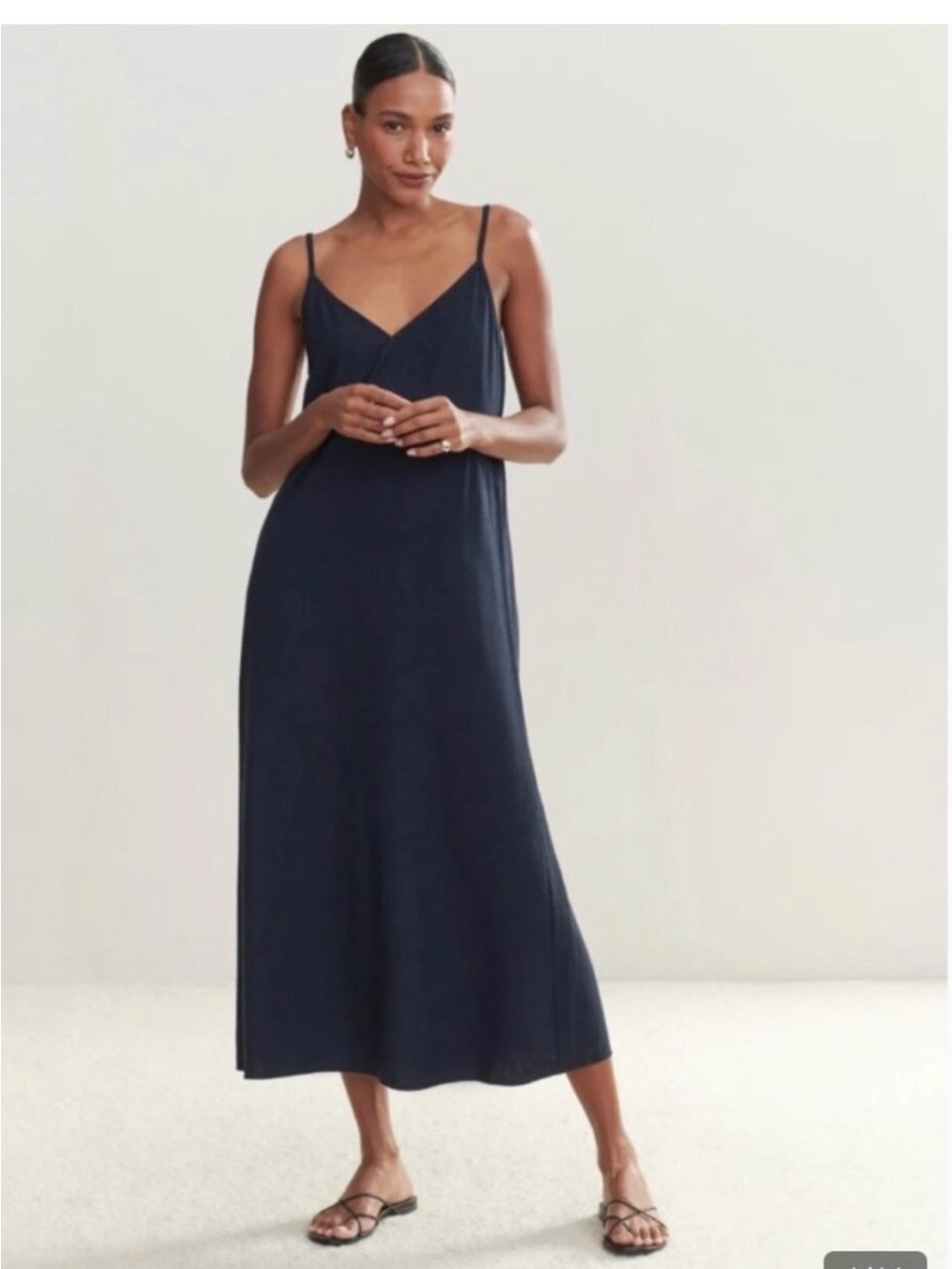 Jenni Kayne Navy Riviera Maxi Slip Dress